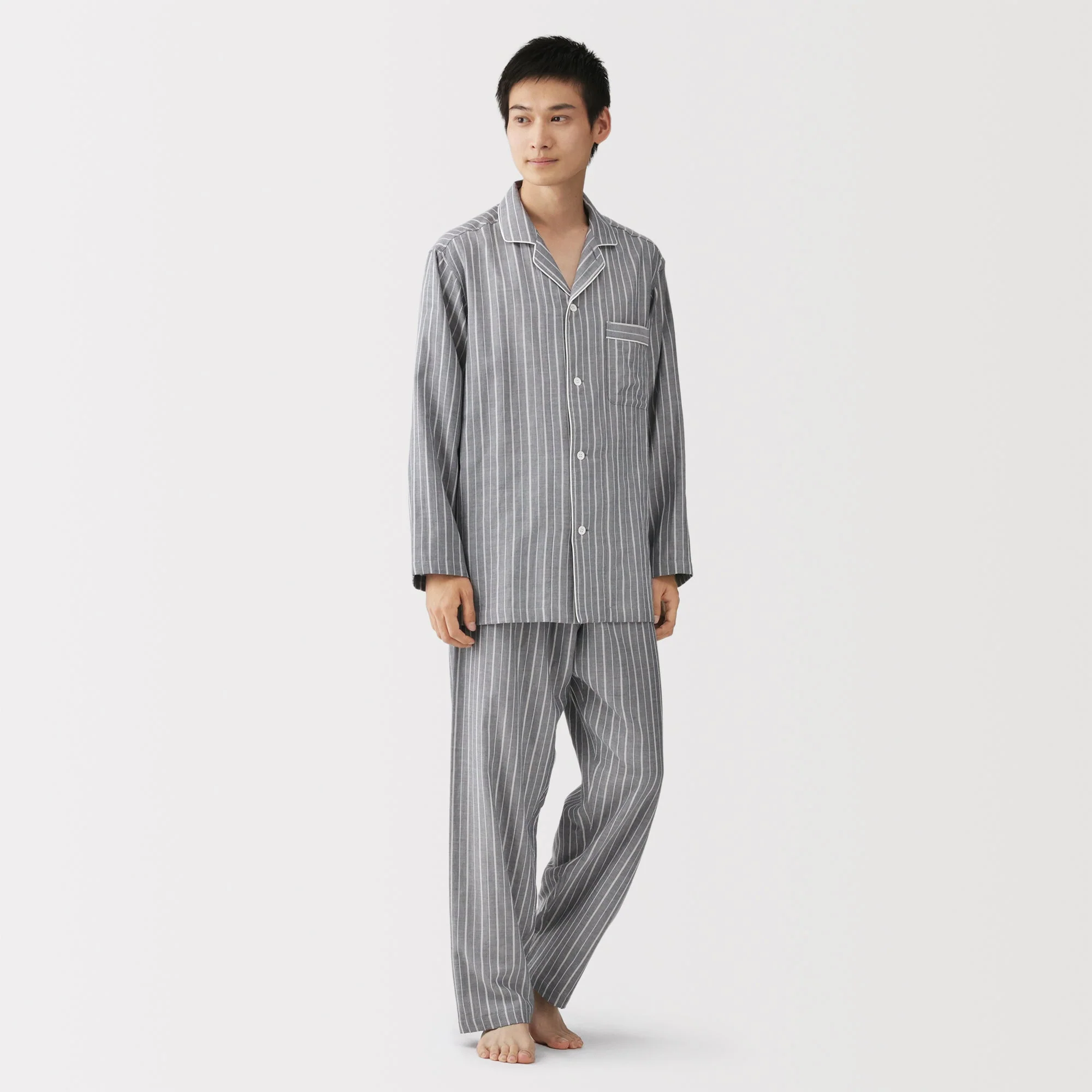 Side Seamless Double Gauze Pajamas