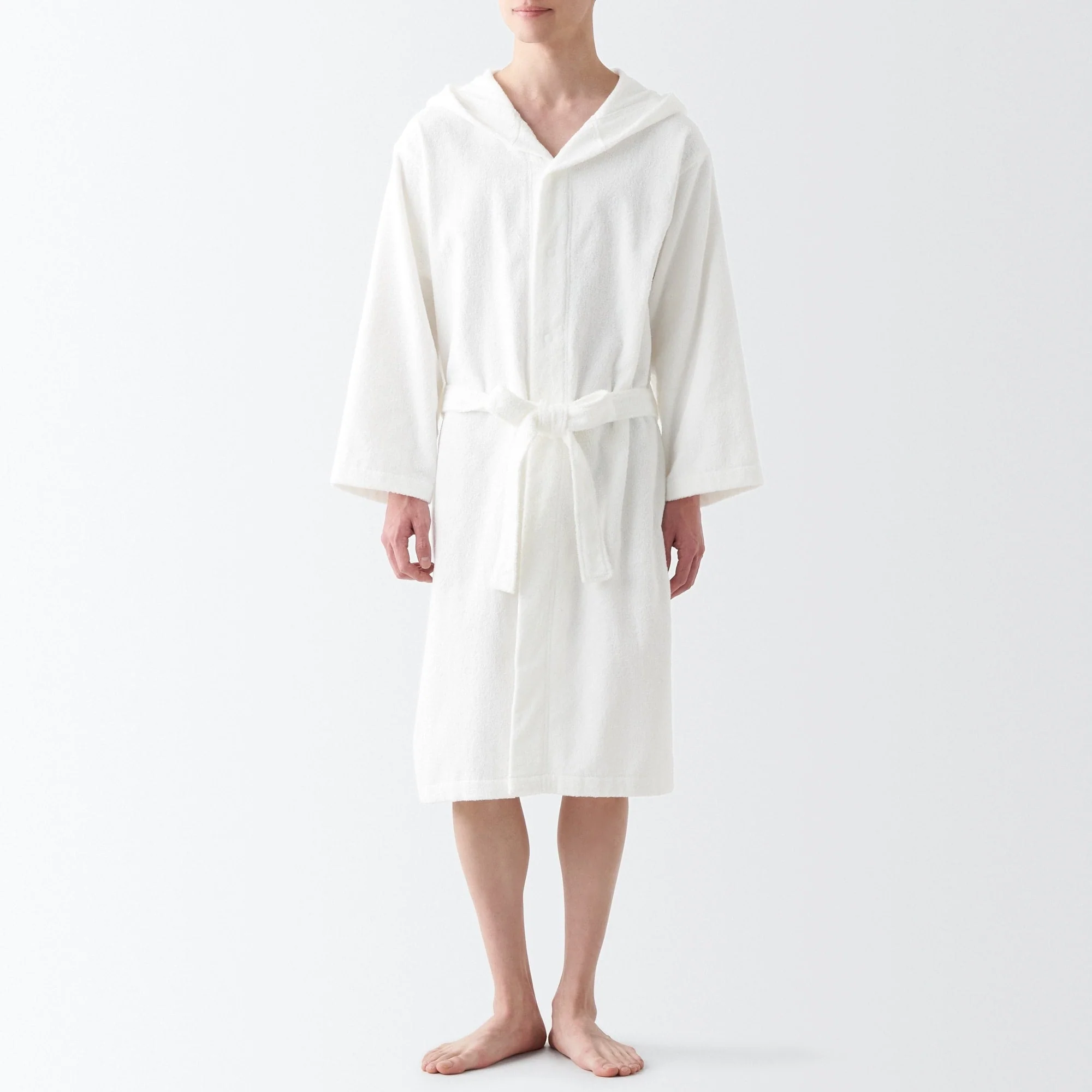 Side Seamless Pile Bathrobe