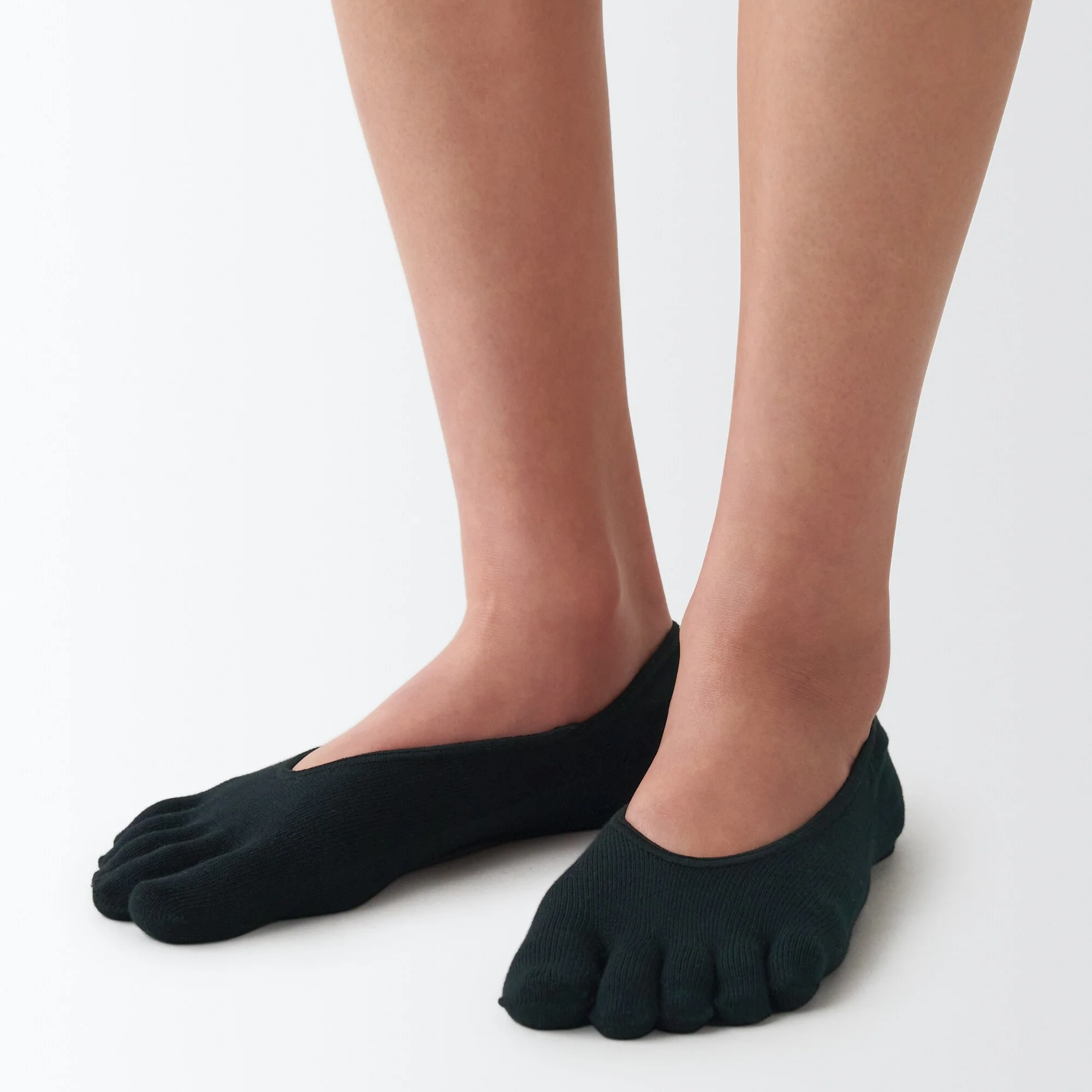 Silicone Gripper No-show 5 Toe Socks - Image 19