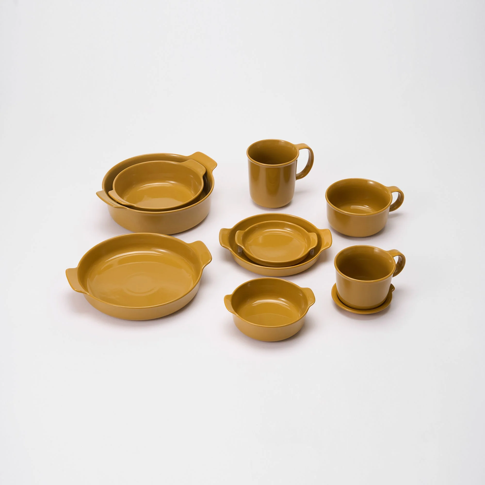 Stoneware Bowl (Dia. 5.1") - Mustard Yellow - Image 8