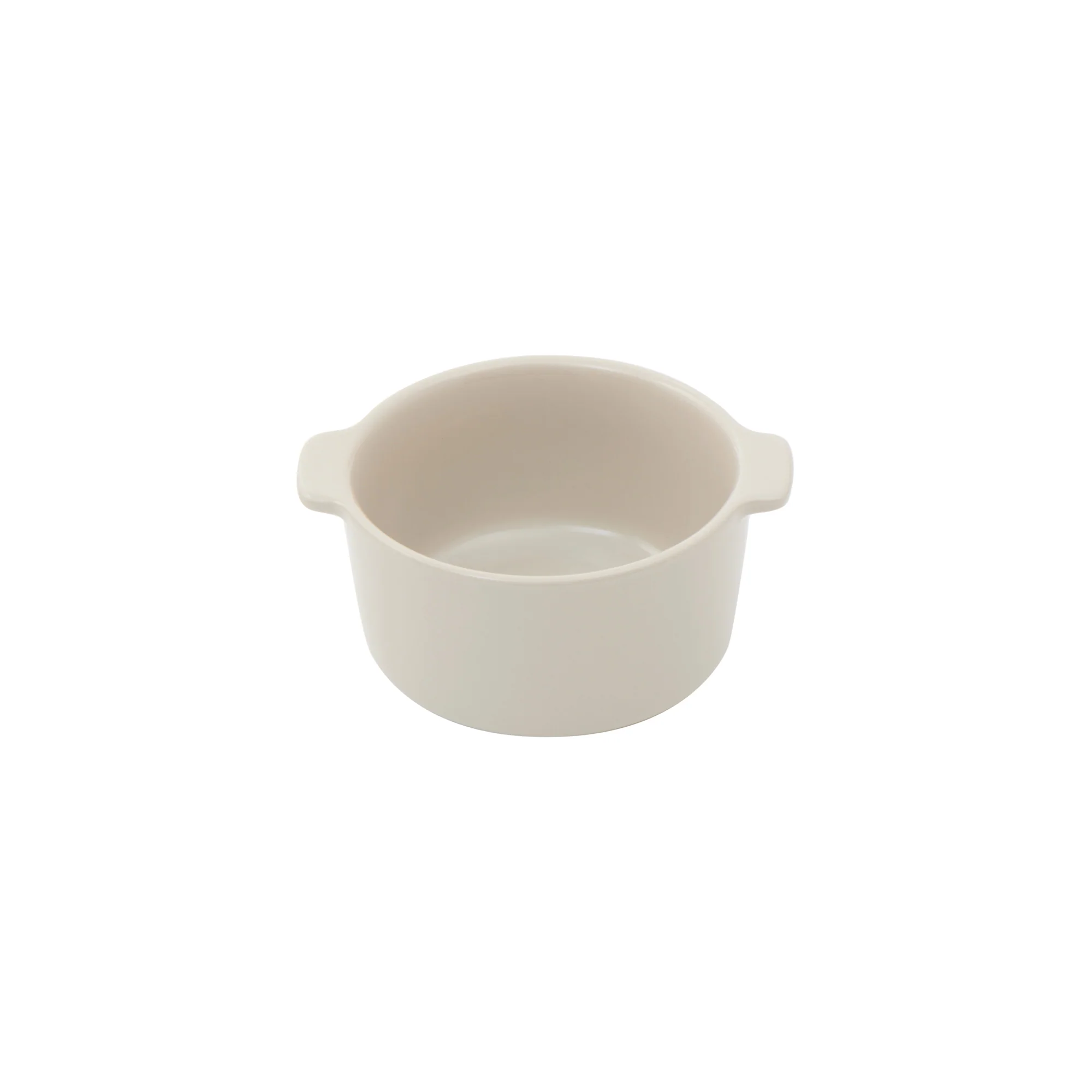 Stoneware Mini Cocotte Bowl (Dia. 4.5") - Gray Beige