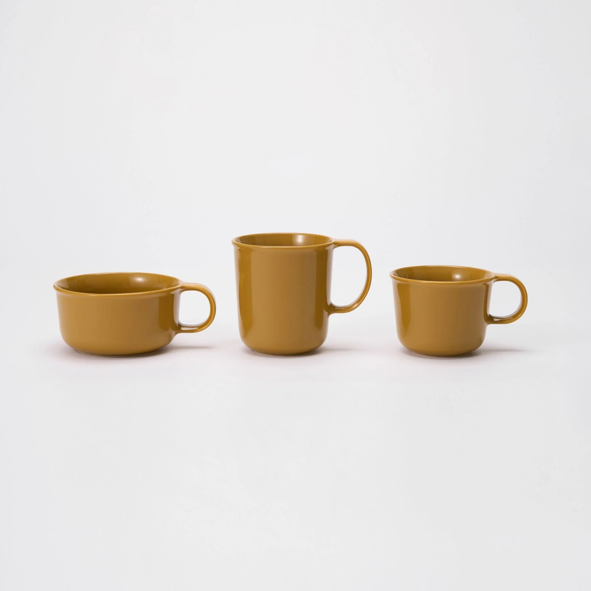 Stoneware Soup Mug Cup - Mustard Yellow - Image 7