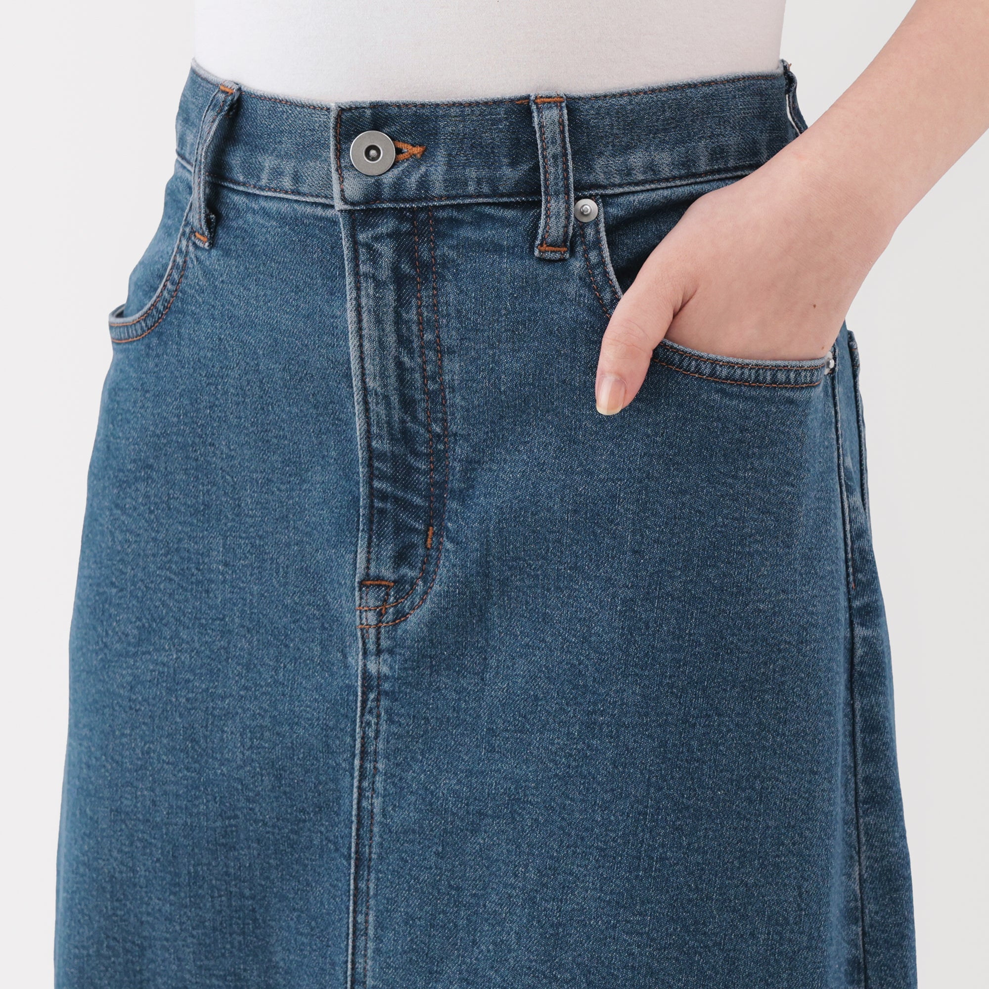 Denim A-Line Skirt - Image 19