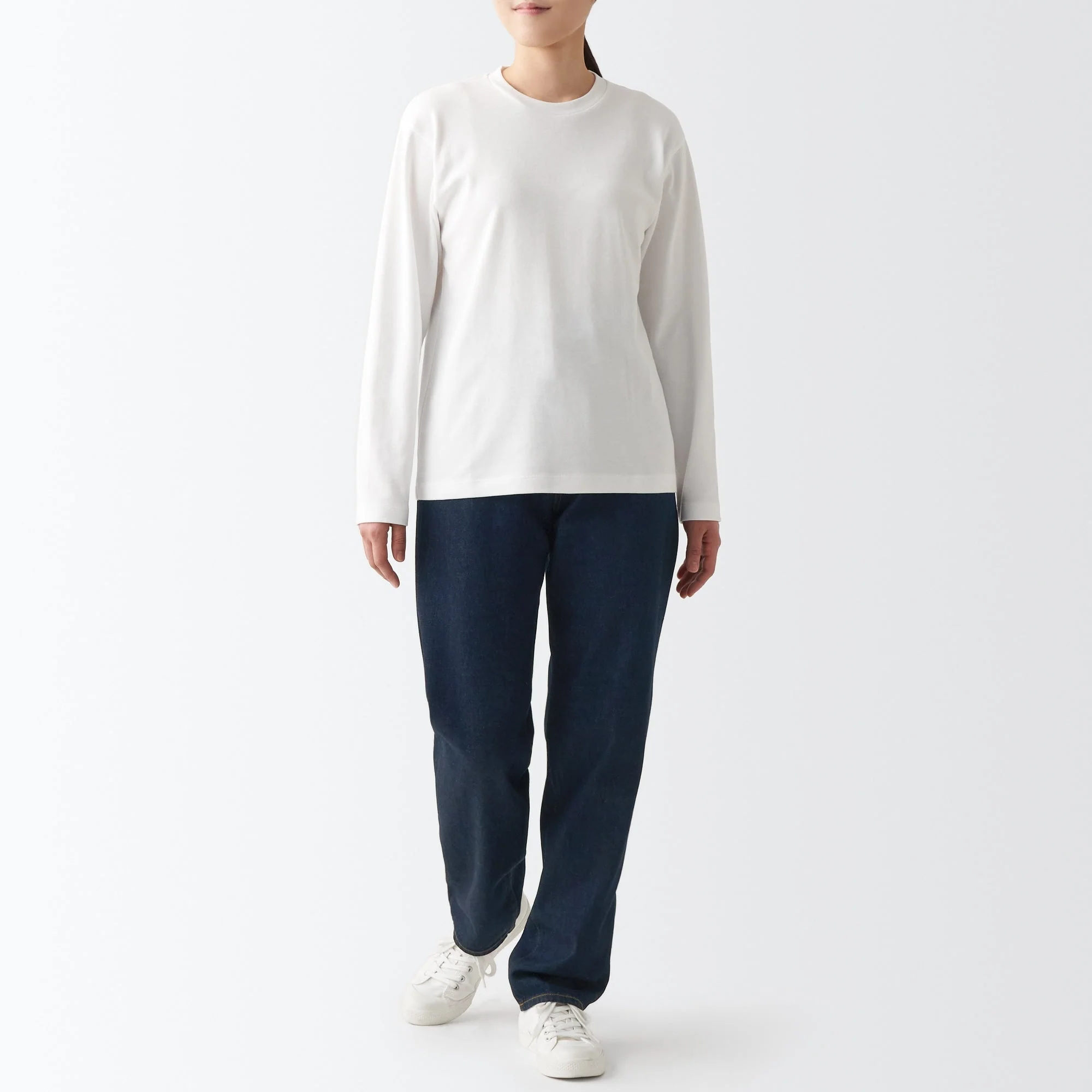 Women's Denim Regular Pants Dark Navy