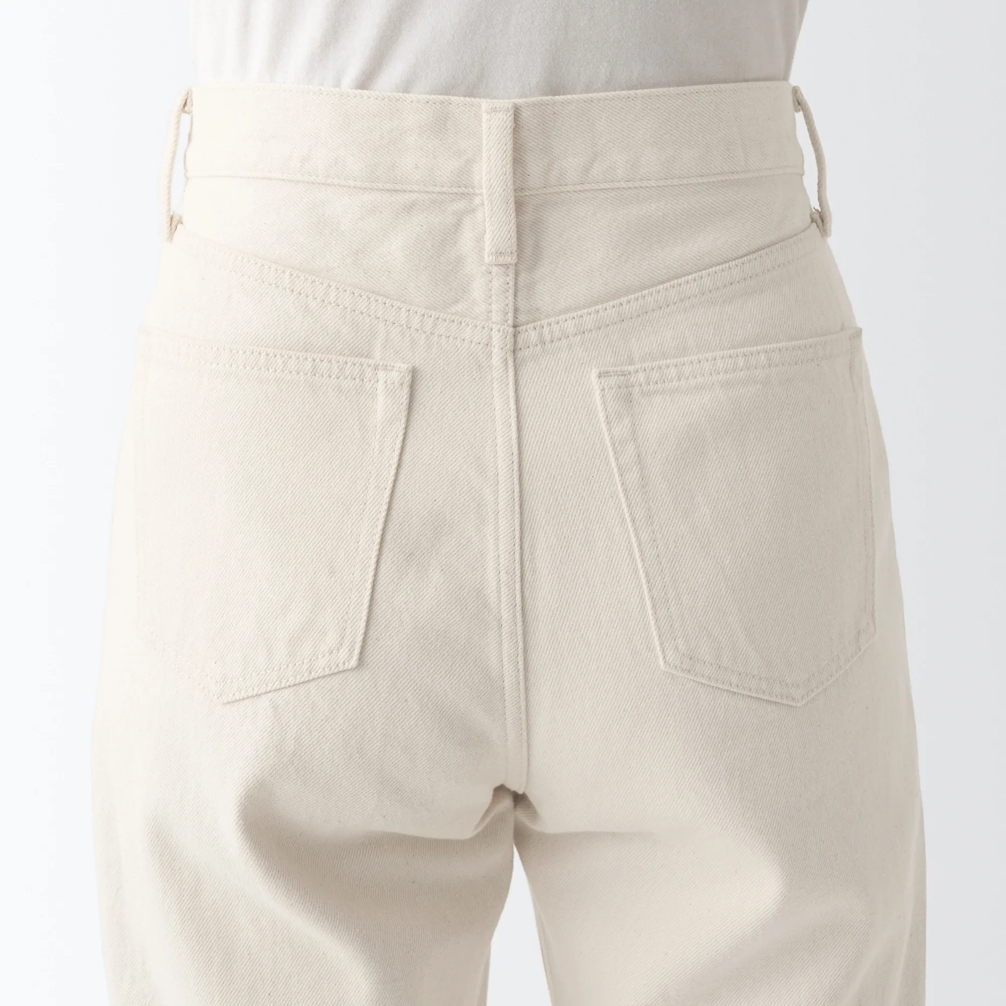 Women's Denim Regular Pants Natural (L 30inch / 77cm) - Image 9