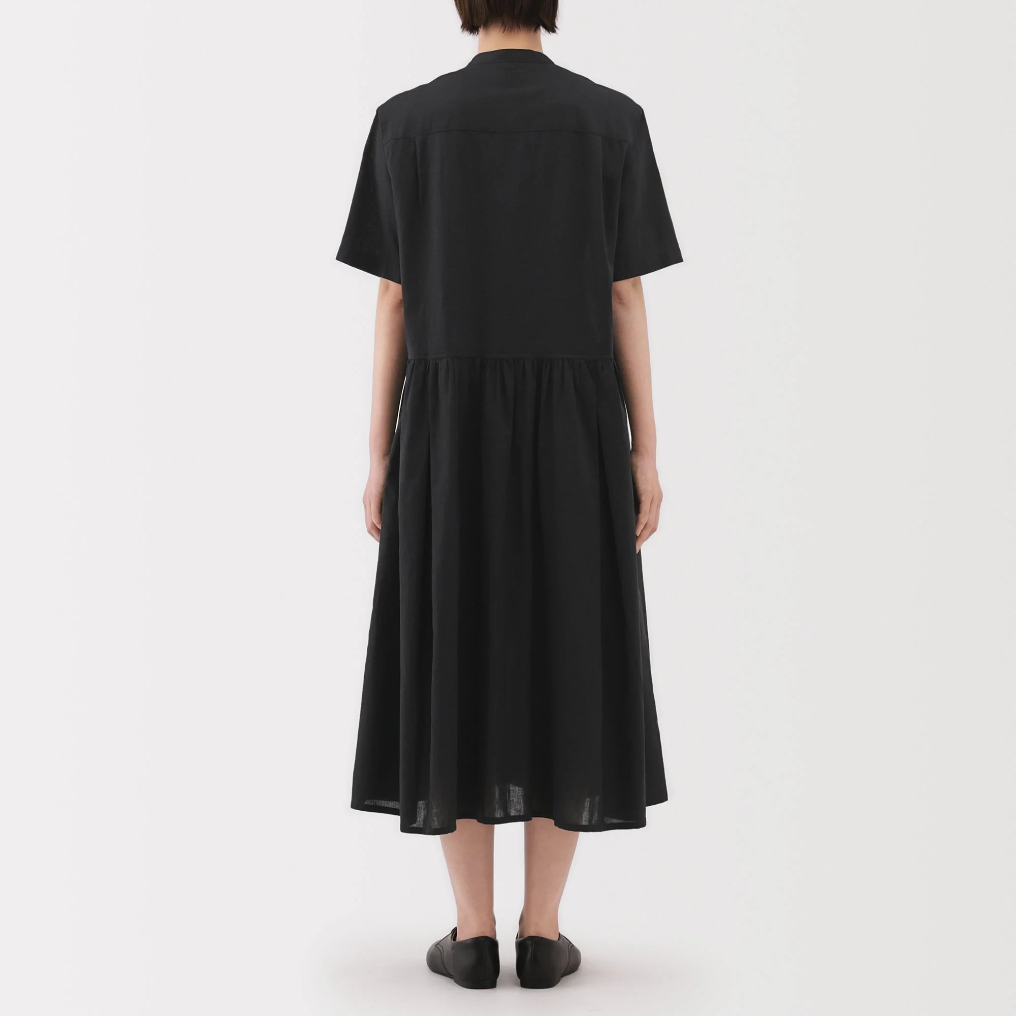 Women's Hemp Cotton Short Sleeve Dress - Image 6