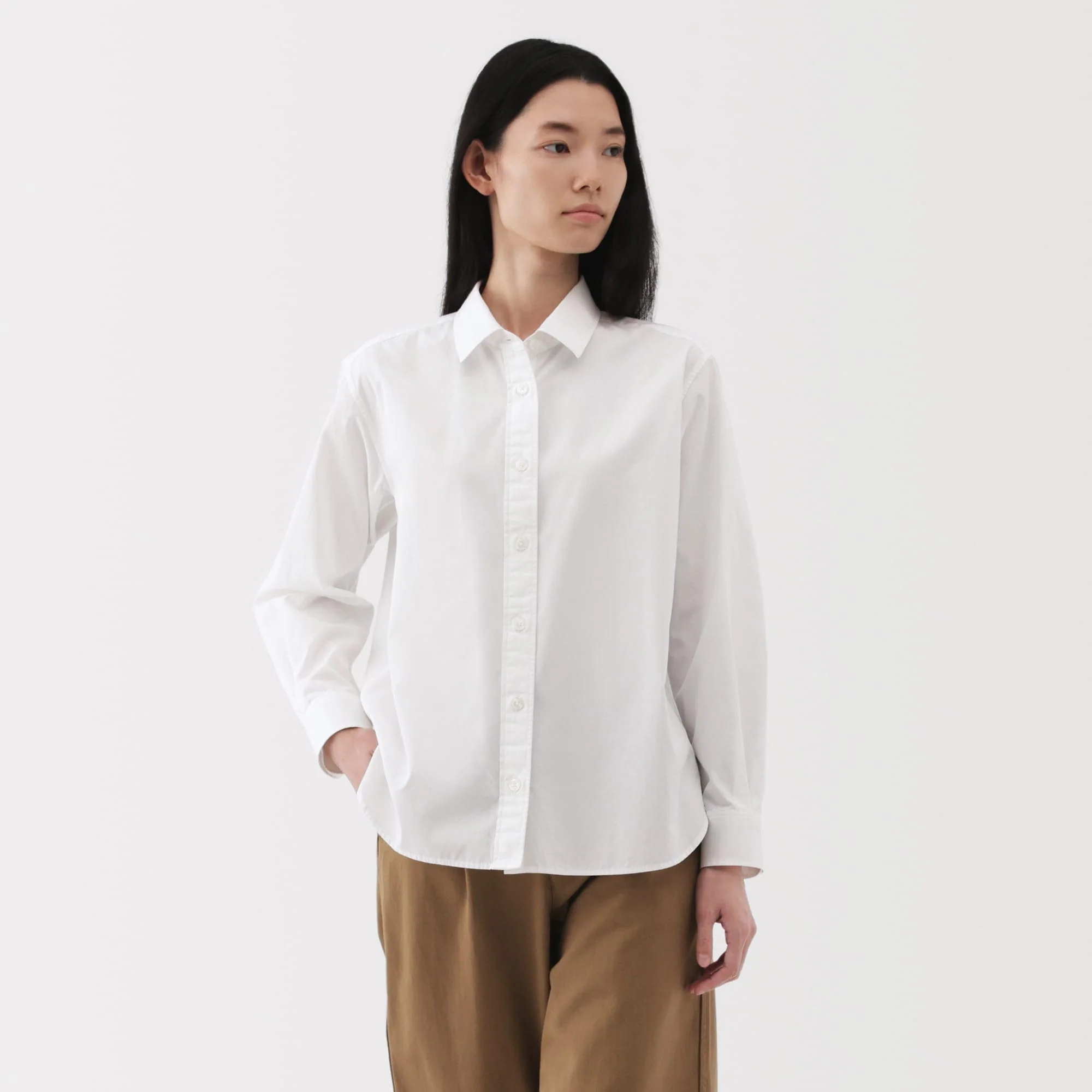Women's Washed Broadcloth Classic Shirt