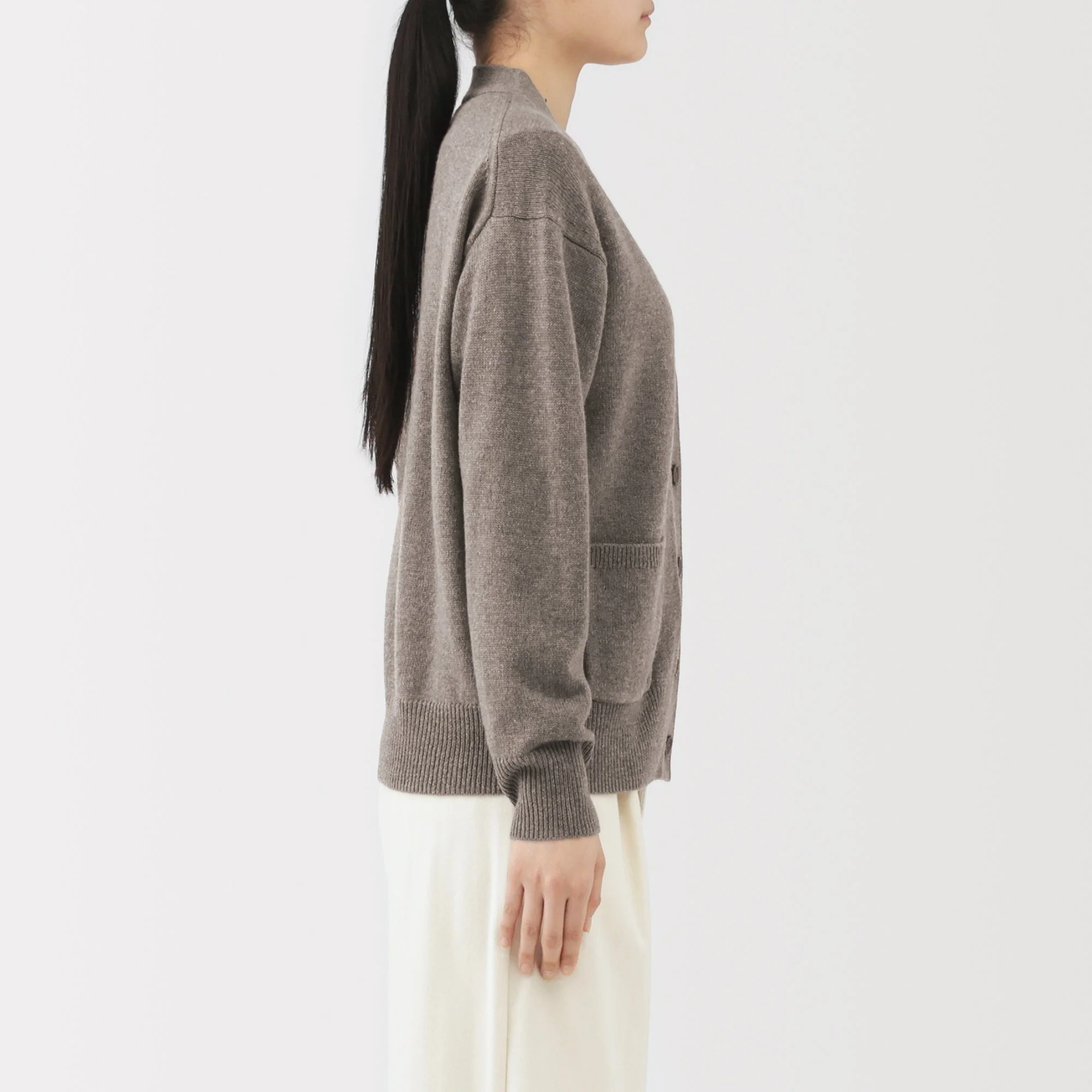 Wool V-Neck Cardigan - Image 29