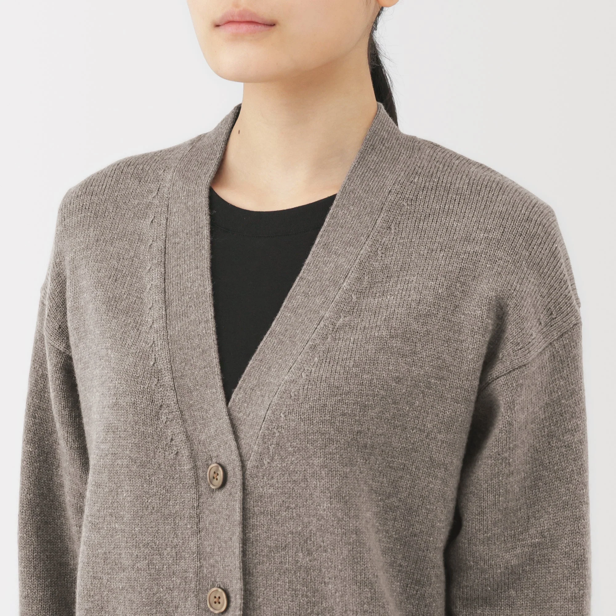 Wool V-Neck Cardigan - Image 55