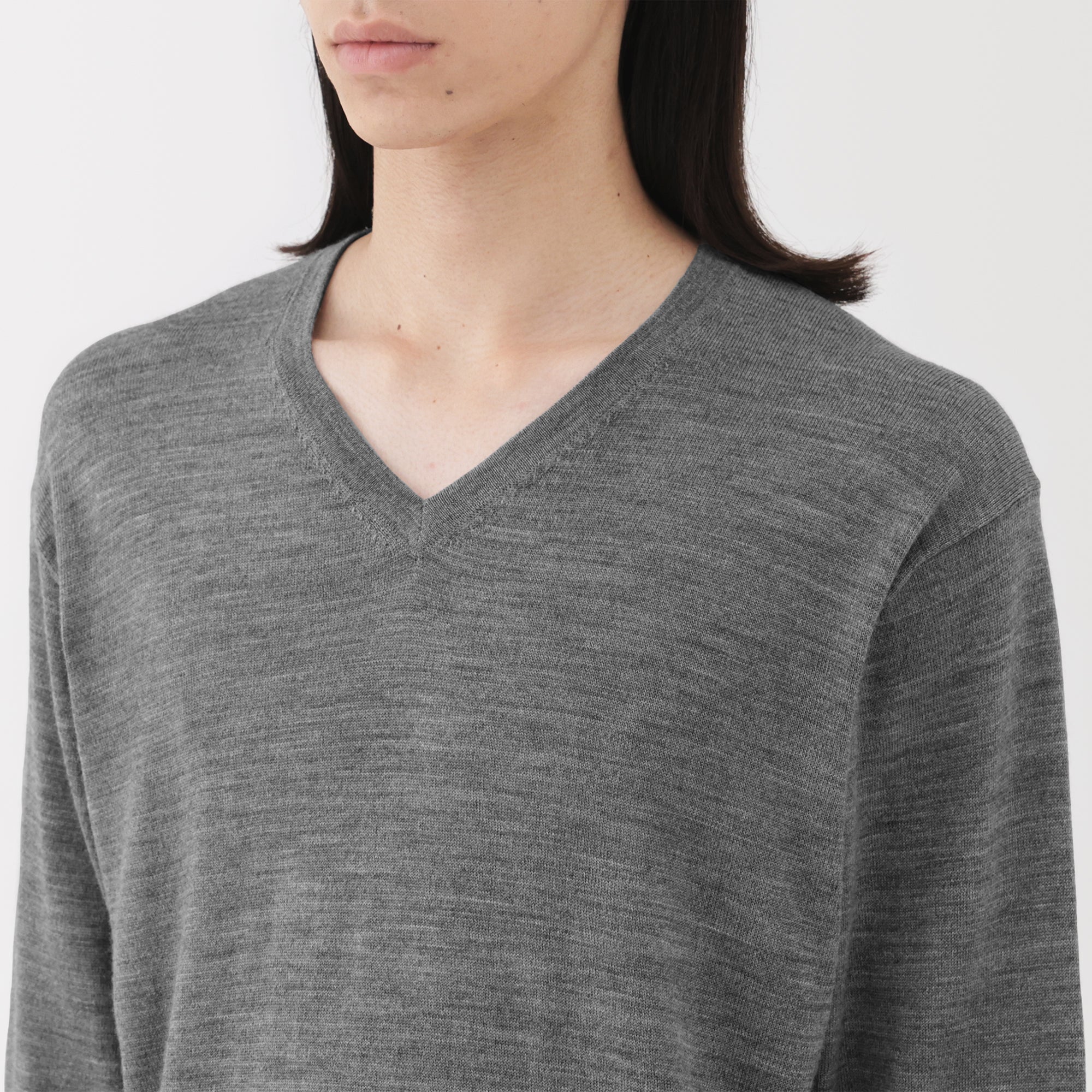 Wool V-Neck Sweater - Image 14